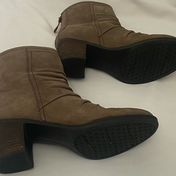 Rockport Boot Cobb Heel Natashya Slouch Mid Back Zip Brown Sz 7.5 - Picture 11 of 15